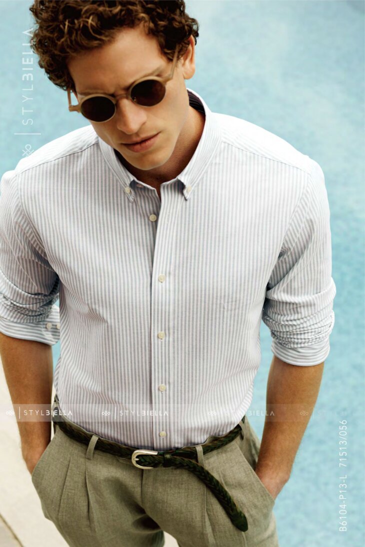 Italian Shirts by Stylbiella - Powder Ash