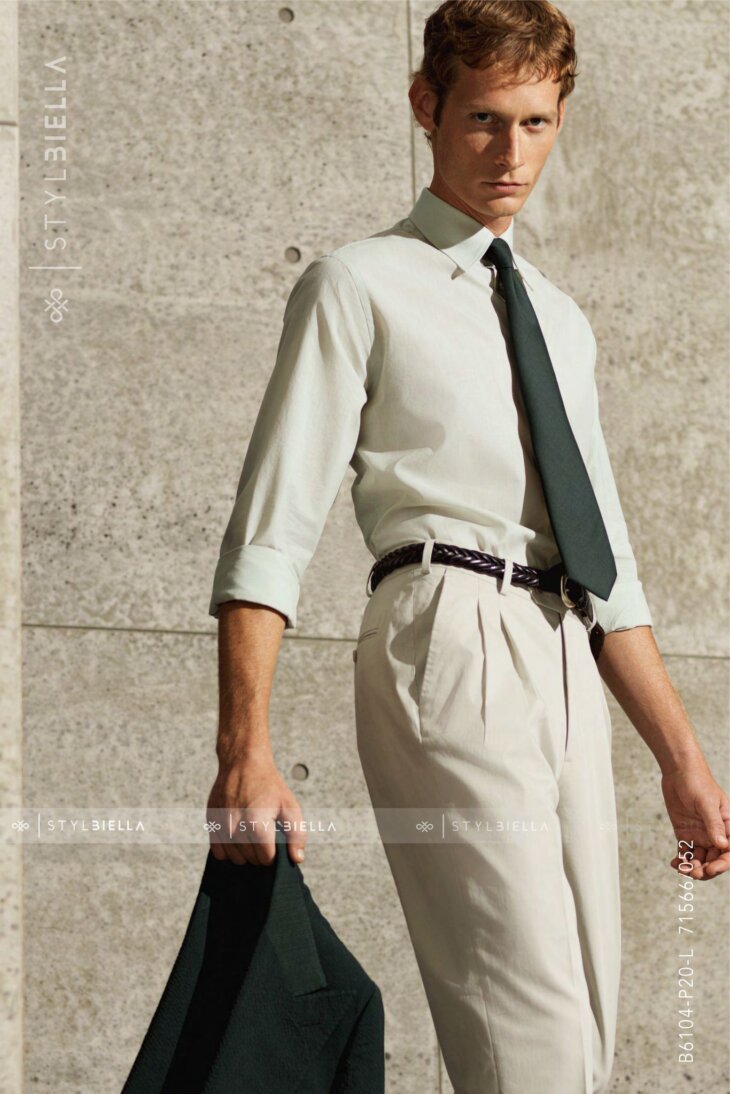 Italian Shirts by Stylbiella - Ash White